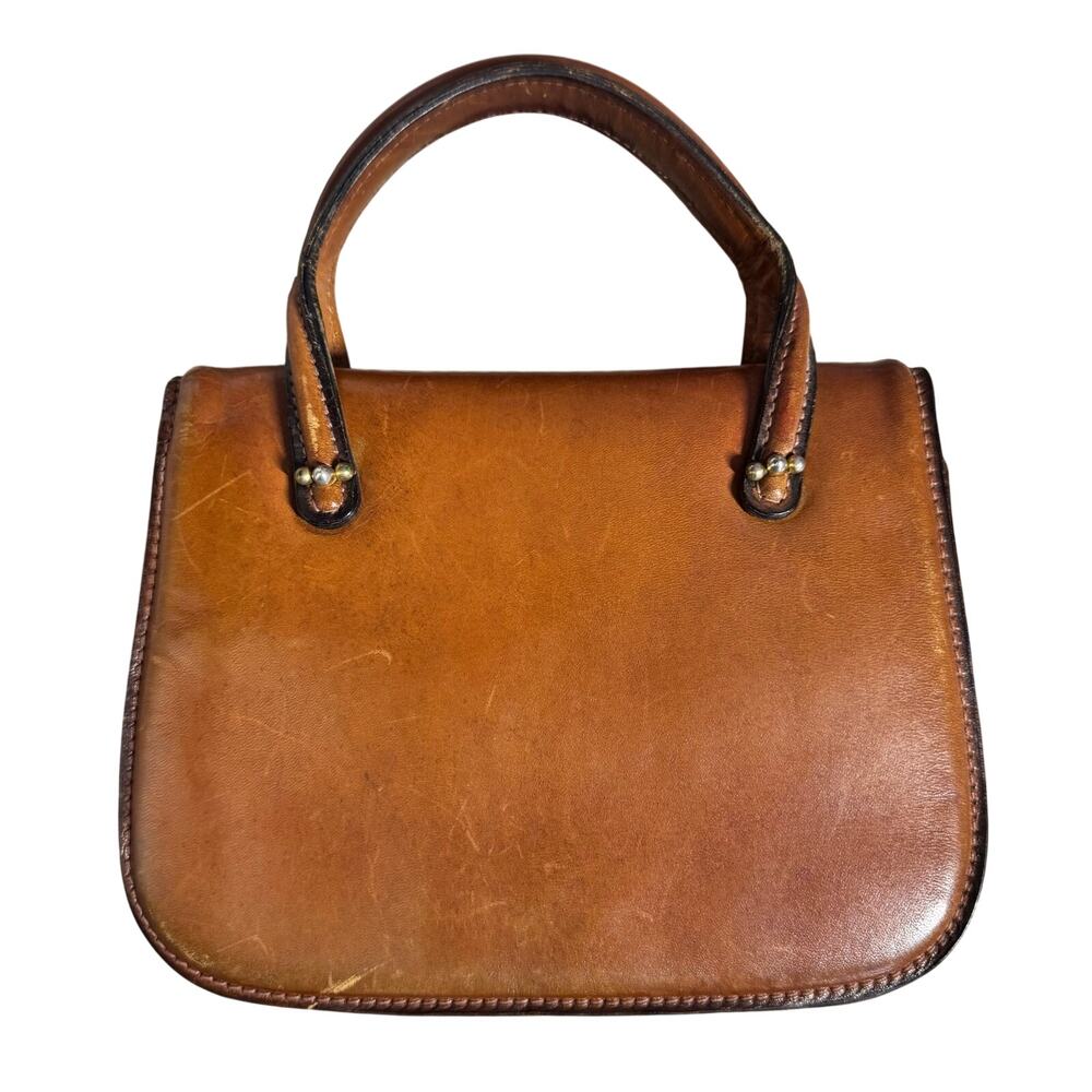 Vintage A.Antinori Roma Italian Smooth‎ Leather Top Handle Purse Quiet luxury